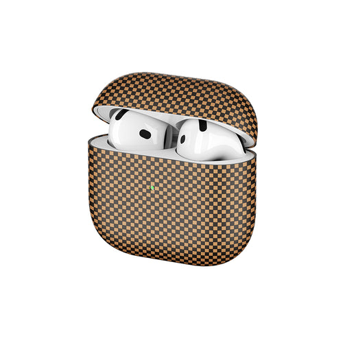 Airpods 4 Zore Airbag 43 600D Karbon Fiber Kulaklık Kılıfı - Gold