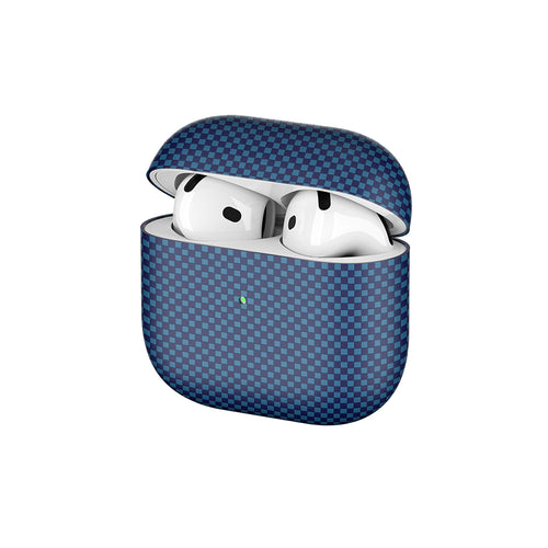 Airpods 4 Zore Airbag 43 600D Karbon Fiber Kulaklık Kılıfı - Lacivert