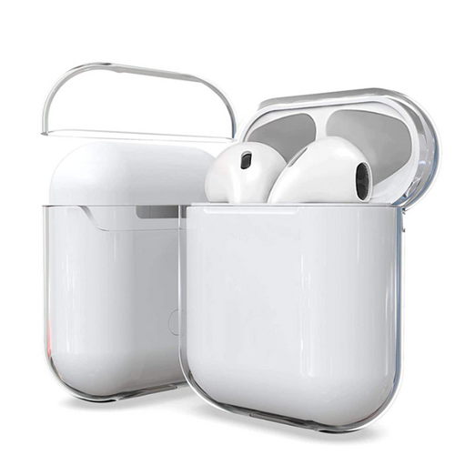Airpods Kılıf Şeffaf Sert Kristal Zore Airbag 14 Kılıf - Renksiz