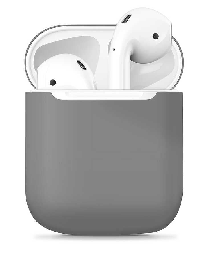 Airpods Kılıf Zore Airbag 13 Silikon - Gri