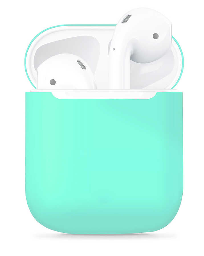Airpods Kılıf Zore Airbag 13 Silikon - Turkuaz
