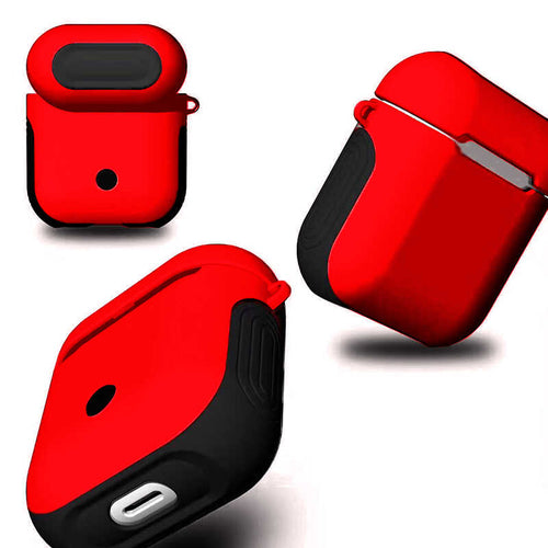 Airpods Kılıf Zore Shockproof Silikon - Kırmızı
