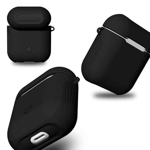 Airpods Kılıf Zore Shockproof Silikon - Siyah