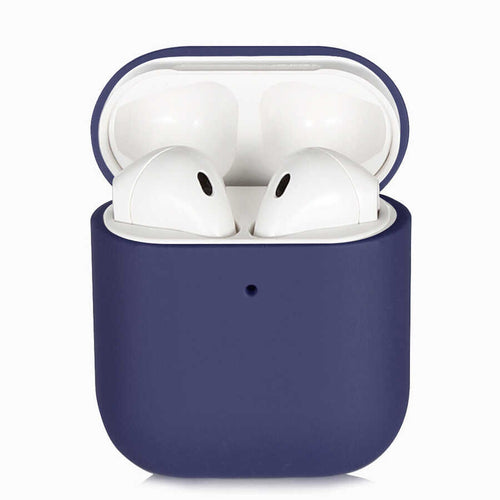 Airpods Kılıf Zore Silk Silikon - Saks Mavi