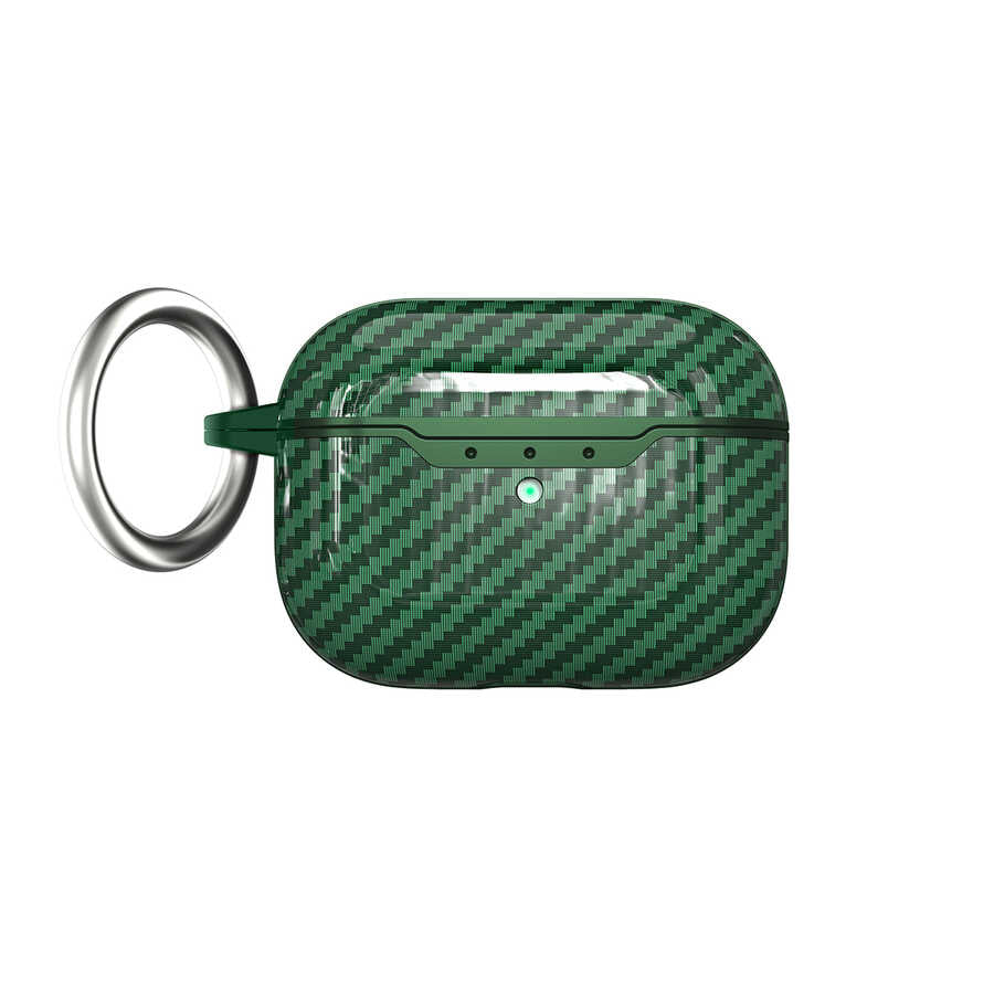 Airpods Pro 2 Kılıf Zore Airbag 04 Silikon - Koyu Yeşil