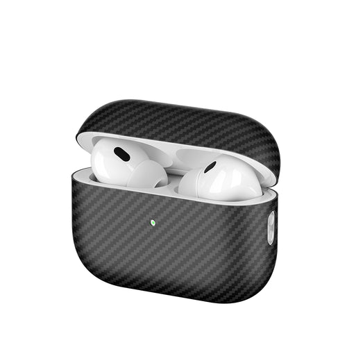 Airpods Pro 2 Zore Airbag 43 600D Karbon Fiber Kulaklık Kılıfı - Siyah
