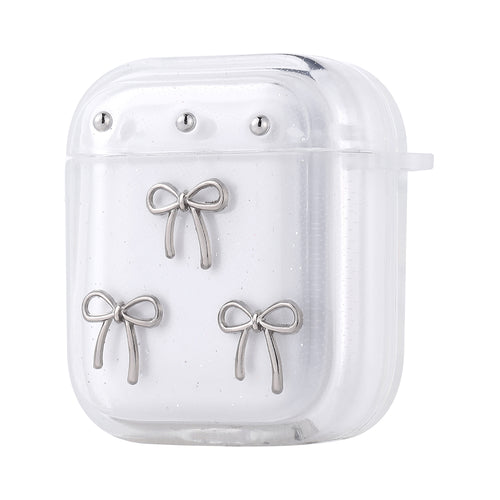 Airpods Zore Airbag 44 Airbag Tasarımlı Simli Şeffaf Kutup Kılıf - Fiyonk