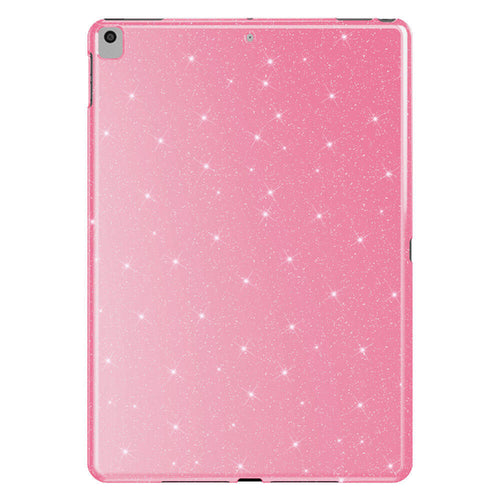 iPad 10.2 2021 (9.Nesil) Simli Parlak Görünümlü Zore Tablet Koton Kılıf - Pembe