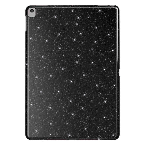 iPad 10.2 2021 (9.Nesil) Simli Parlak Görünümlü Zore Tablet Koton Kılıf - Siyah