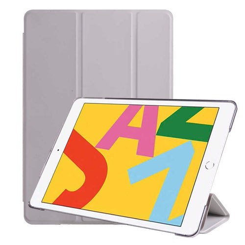 iPad 10.2 2021 (9.Nesil) Zore Smart Cover Standlı 1-1 Kılıf - Gri