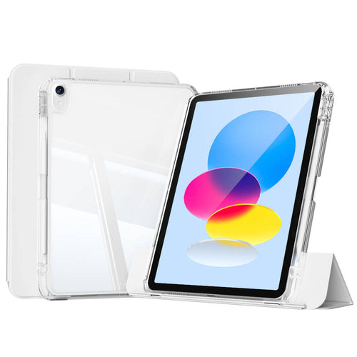 iPad 11.Nesil 2025 Kılıf Magnetik Ayrılabilen Airbagli Zore Sliding Tablet Kılıfı - Gri