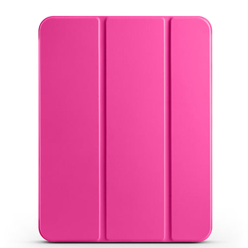 iPad 11.Nesil 2025 Zore Smart Cover Kalem Bölmeli Standlı 1-1 Kılıf - Koyu Pembe