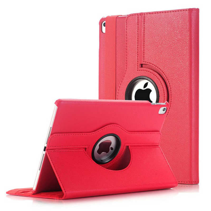 iPad 9.7 2018 (6.Nesil) Zore Dönebilen Standlı Kılıf - Kırmızı