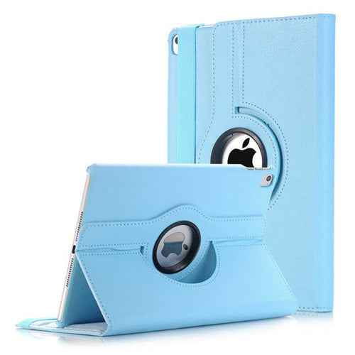 iPad 9.7 2018 (6.Nesil) Zore Dönebilen Standlı Kılıf - Mavi