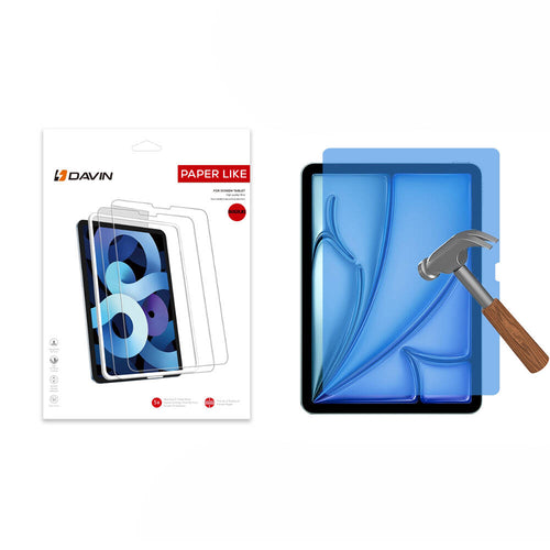 iPad Air 11 2025 M3 Kağıt Hisli Mat ​​​​​​​​​​​​​​​Davin Paper Like Ekran Koruyucu - Şeffaf