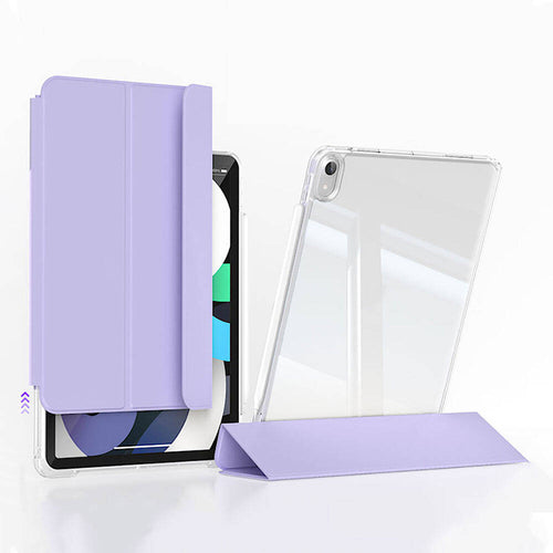 iPad Air 11 2025 M3 Kılıf Magnetik Ayrılabilen Airbagli Zore Sliding Tablet Kılıfı - Lavender