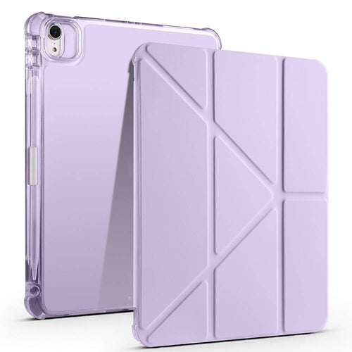 iPad Air 11 2025 M3 Kılıf Zore Tri Folding Kalem Bölmeli Standlı Kılıf - Lila