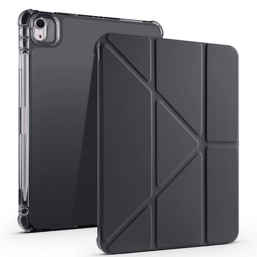 iPad Air 11 2025 M3 Kılıf Zore Tri Folding Kalem Bölmeli Standlı Kılıf - Siyah