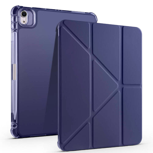 iPad Air 11 2025 M3 Kılıf Zore Tri Folding Kalem Bölmeli Standlı Kılıf - Lacivert
