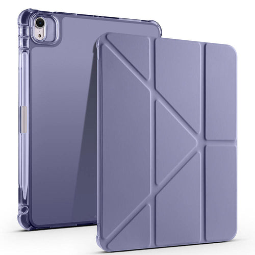 iPad Air 11 2025 M3 Kılıf Zore Tri Folding Kalem Bölmeli Standlı Kılıf - Mor