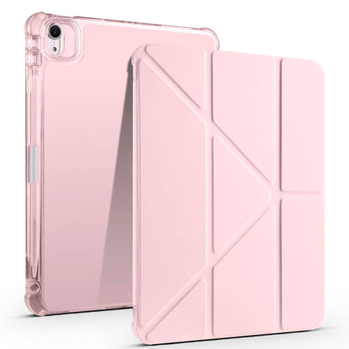 iPad Air 11 2025 M3 Kılıf Zore Tri Folding Kalem Bölmeli Standlı Kılıf - Rose Gold