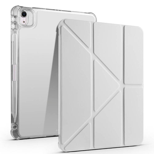 iPad Air 11 2025 M3 Kılıf Zore Tri Folding Kalem Bölmeli Standlı Kılıf - Gri