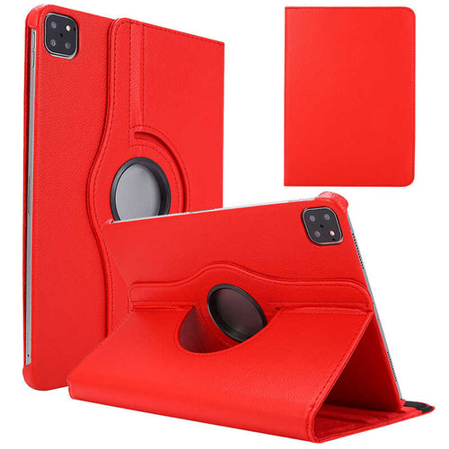 iPad Air 11 2025 M3 Zore Dönebilen Standlı Kılıf - Kırmızı
