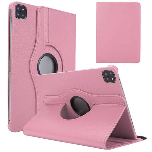 iPad Air 11 2025 M3 Zore Dönebilen Standlı Kılıf - Pembe Açık