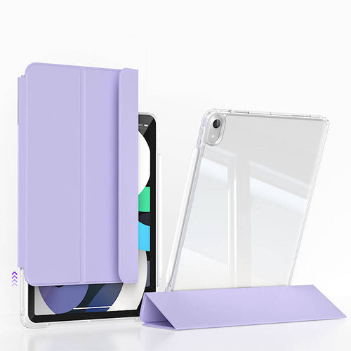 iPad Air 13 2025 M3 Kılıf Magnetik Ayrılabilen Airbagli Zore Sliding Tablet Kılıfı - Lavender