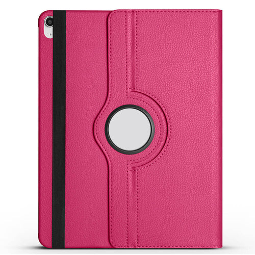 iPad Air 13 2025 M3 Zore Dönebilen Standlı Kılıf - Pembe Koyu
