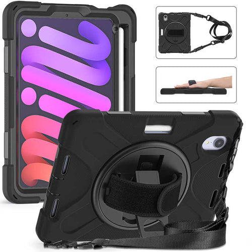 iPad Mini 2021 (6.Nesil) Zore Defender Tablet Silikon - Siyah