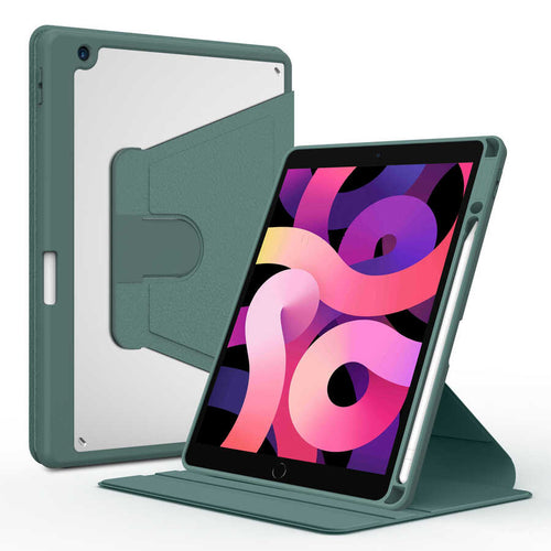 iPad Pro 10.5 (7.Nesil) Kılıf Zore Nayn Dönebilen Standlı Kılıf - Koyu Yeşil