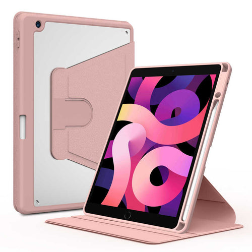 iPad Pro 10.5 (7.Nesil) Kılıf Zore Nayn Dönebilen Standlı Kılıf - Pembe