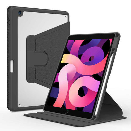 iPad Pro 10.5 (7.Nesil) Kılıf Zore Nayn Dönebilen Standlı Kılıf - Siyah