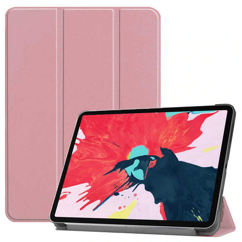 iPad Pro 11 2020 (2.Nesil) Zore Smart Cover Standlı 1-1 Kılıf - Rose Gold