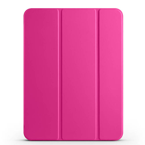 iPad Pro 11 2025 M5 Zore Smart Cover Kalem Bölmeli Standlı 1-1 Kılıf - Pembe Koyu