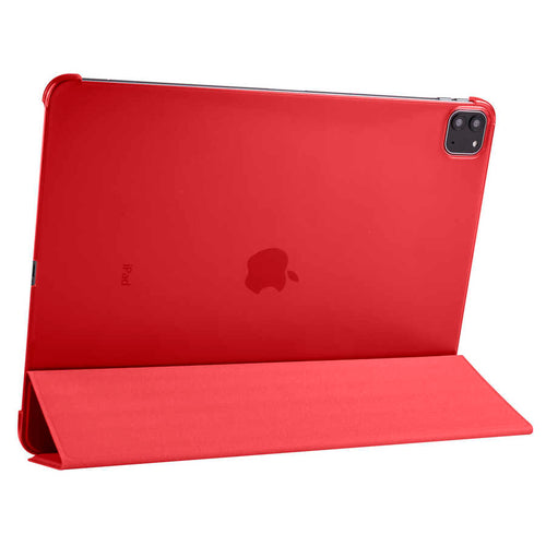 iPad Pro 12.9 2022 M2 Zore Smart Cover Standlı 1-1 Kılıf - Kırmızı