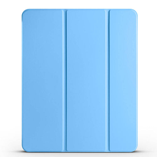 iPad Pro 13 2024 Zore Smart Cover Kalem Bölmeli Standlı 1-1 Kılıf - Mavi