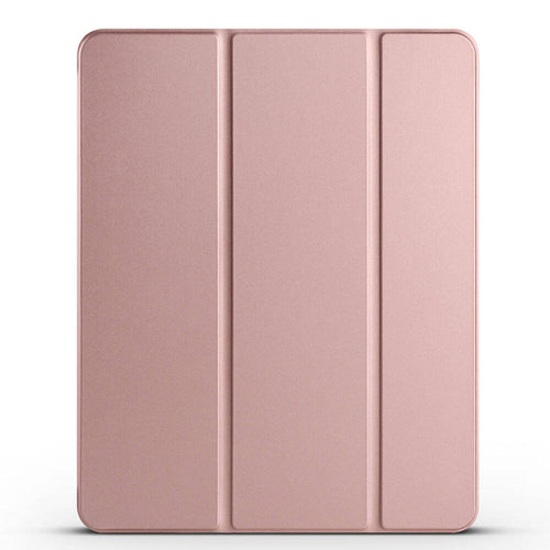 iPad Pro 13 2024 Zore Smart Cover Kalem Bölmeli Standlı 1-1 Kılıf - Rose Gold