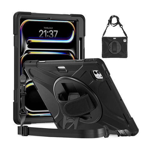 iPad Pro 13 2025 M5 Zore Defender Tablet Silikon - Siyah