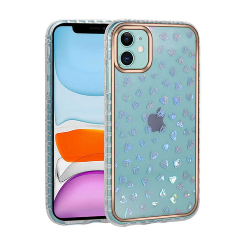 iPhone 11 Kılıf Desenli Parlayan Transparan Zore Avva Kılıf - NO10