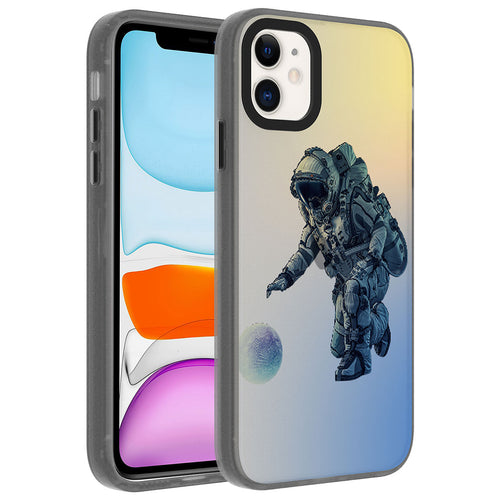 iPhone 11 Kılıf Desenli Zore Dragon Sert Kılıf - Astronot