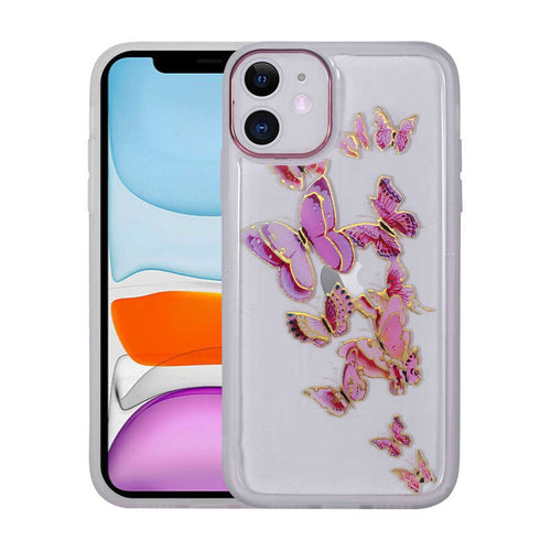 iPhone 11 Kılıf Figürlü Desenli Işıltılı Sert Zore Sos Kılıf - NO4