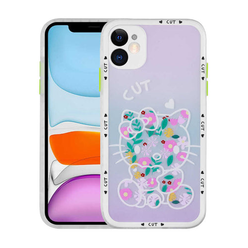 iPhone 11 Kılıf Kamera Korumalı Desenli Sert Zore Hess Kılıf - NO9
