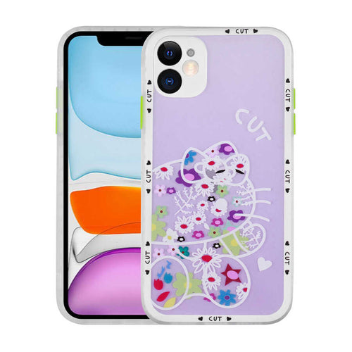 iPhone 11 Kılıf Kamera Korumalı Desenli Sert Zore Hess Kılıf - NO8