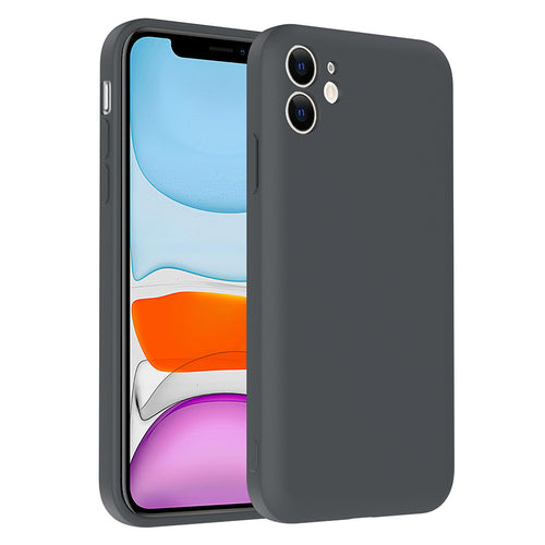 iPhone 11 Kılıf Kamera Korumalı Kartlık Hazneli Zore Vitra Kılıf - Gri
