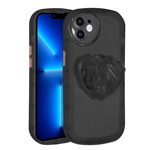 iPhone 11 Kılıf Kamera Korumalı Pop Soketli Renkli Zore Ofro Kılıf - Siyah