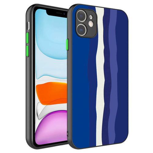 iPhone 11 Kılıf Kamera Korumalı Renkli Temperli Zore X-Cam Kılıf - NO6
