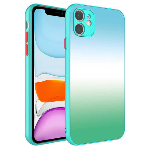 iPhone 11 Kılıf Kamera Korumalı Renkli Temperli Zore X-Cam Kılıf - NO13