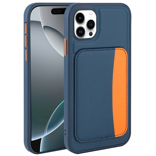 iPhone 11 Kılıf Kartlıklı Zore X-Kart Silikon Kılıf - Lacivert